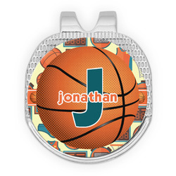 Basketball Golf Ball Marker - Hat Clip - Silver