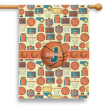 Basketball 28" House Flag - Single Sided (Personalized)