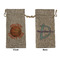 Basketball Large Burlap Gift Bags - Front & Back