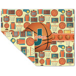 Basketball Double-Sided Linen Placemat - Single w/ Name or Text