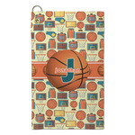 Basketball Microfiber Golf Towel - Small (Personalized)