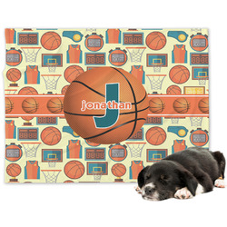 Basketball Dog Blanket - Large (Personalized)