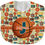 Basketball Velour Baby Bib w/ Name or Text