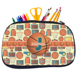 Basketball Neoprene Pencil Case - Medium w/ Name or Text