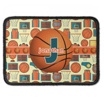 Basketball Iron On Rectangle Patch w/ Name or Text