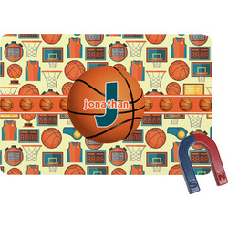 Basketball Rectangular Fridge Magnet (Personalized)