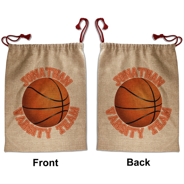 Custom Basketball Santa Sack - Front & Back (Personalized)