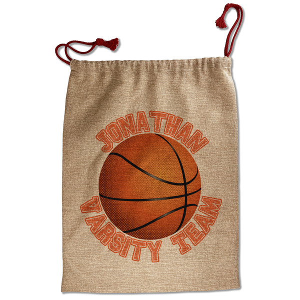 Custom Basketball Santa Sack - Front (Personalized)