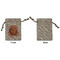 Basketball Small Burlap Gift Bag - Front Approval