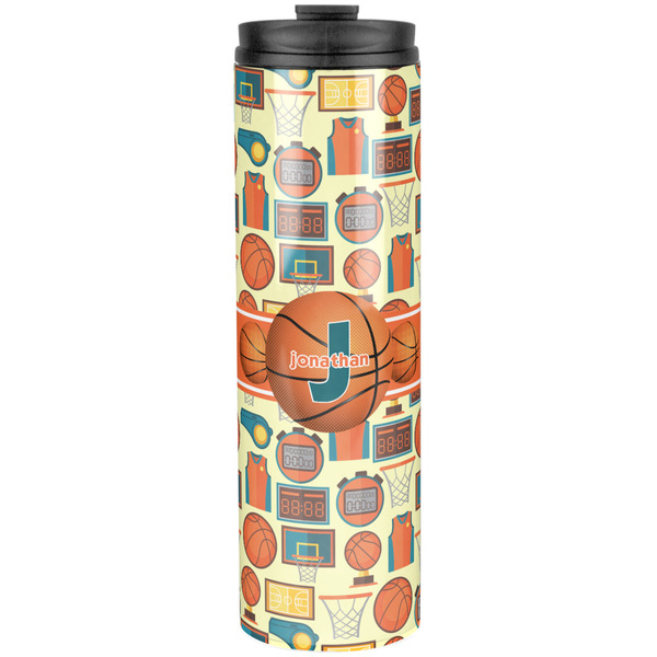 Custom Basketball Stainless Steel Skinny Tumbler - 20 oz (Personalized)