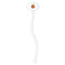 Basketball White Plastic 7" Stir Stick - Oval - Single Stick