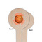 Basketball Wooden 4" Food Pick - Round - Single Sided - Front & Back