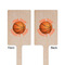 Basketball Wooden 6.25" Stir Stick - Rectangular - Double Sided - Front & Back