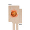 Basketball Wooden 6.25" Stir Stick - Rectangular - Single - Front & Back