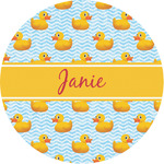 Rubber Duckie Multipurpose Round Labels - 1" (Personalized)