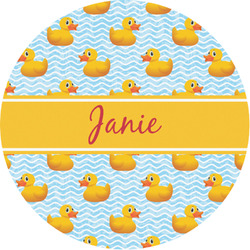 Rubber Duckie Multipurpose Round Labels - 1" (Personalized)