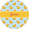 Rubber Duckie 1" Multipurpose Round Labels - Single Sticker