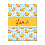 Rubber Duckie Wood Print - 11x14 (Personalized)