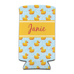 Rubber Duckie Can Cooler (tall 12 oz) (Personalized)