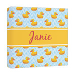 Rubber Duckie Canvas Print - 12x12 (Personalized)