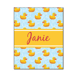 Rubber Duckie Wood Print - 16x20 (Personalized)