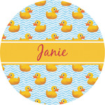 Rubber Duckie Multipurpose Round Labels - 2" (Personalized)