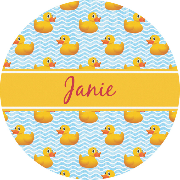 Custom Rubber Duckie Multipurpose Round Labels - 2" (Personalized)