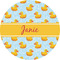 Rubber Duckie 2" Multipurpose Round Labels - Single Sticker