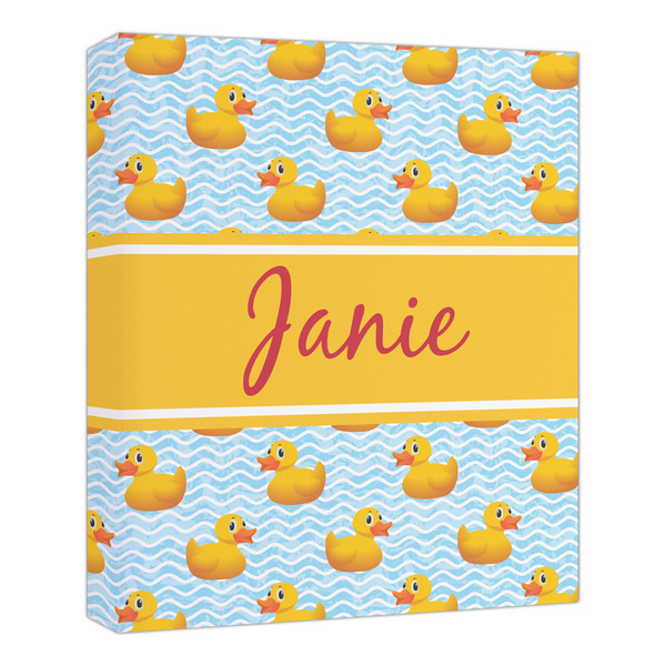 Custom Rubber Duckie Canvas Print - 20x24 (Personalized)