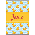 Rubber Duckie Wood Print - 20x30 (Personalized)