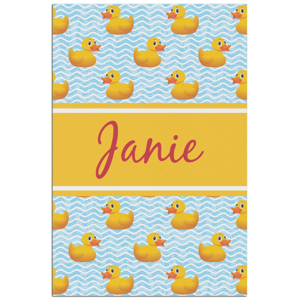 Custom Rubber Duckie Poster - Matte - 24x36 (Personalized)