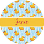 Rubber Duckie Multipurpose Round Labels - Custom Sized (Personalized)