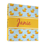 Rubber Duckie 3 Ring Binder - Full Wrap - 1" (Personalized)