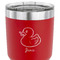 Rubber Duckie 30 oz Stainless Steel Ringneck Tumbler - Red - CLOSE UP