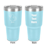 Rubber Duckie 30 oz Stainless Steel Tumbler - Teal - Double-Sided (Personalized)