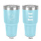 Rubber Duckie 30 oz Stainless Steel Ringneck Tumbler - Teal - Double Sided - Front & Back