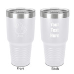 Rubber Duckie 30 oz Stainless Steel Tumbler - White - Double-Sided (Personalized)