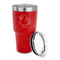 Rubber Duckie 30 oz Stainless Steel Ringneck Tumblers - Red - LID OFF