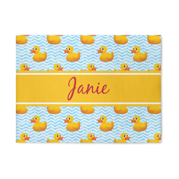 Custom Rubber Duckie 5' x 7' Patio Rug (Personalized)