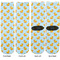 Rubber Duckie Adult Crew Socks - Double Pair - Front and Back - Apvl