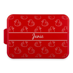 Rubber Duckie Aluminum Baking Pan with Red Lid (Personalized)