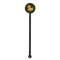 Rubber Duckie Black Plastic 5.5" Stir Stick - Round - Single Stick