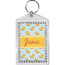 Rubber Duckie Bling Keychain (Personalized)