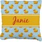 Rubber Duckie Burlap Pillow 16"