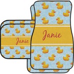 Rubber Duckie Car Floor Mats Set - 2 Front & 2 Back (Personalized)