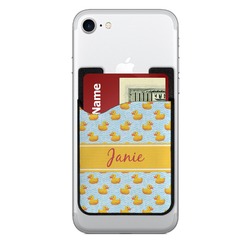 Rubber Duckie 2-in-1 Cell Phone Credit Card Holder & Screen Cleaner (Personalized)