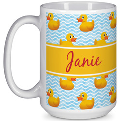 Rubber Duckie 15 Oz Coffee Mug - White (Personalized)