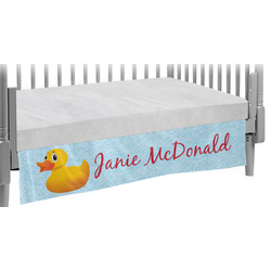 Rubber Duckie Crib Skirt w/ Name or Text