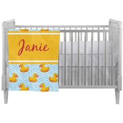 Rubber Duckie Crib Comforter / Quilt (Personalized)