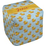 Rubber Duckie Cube Pouf Ottoman - 13" (Personalized)